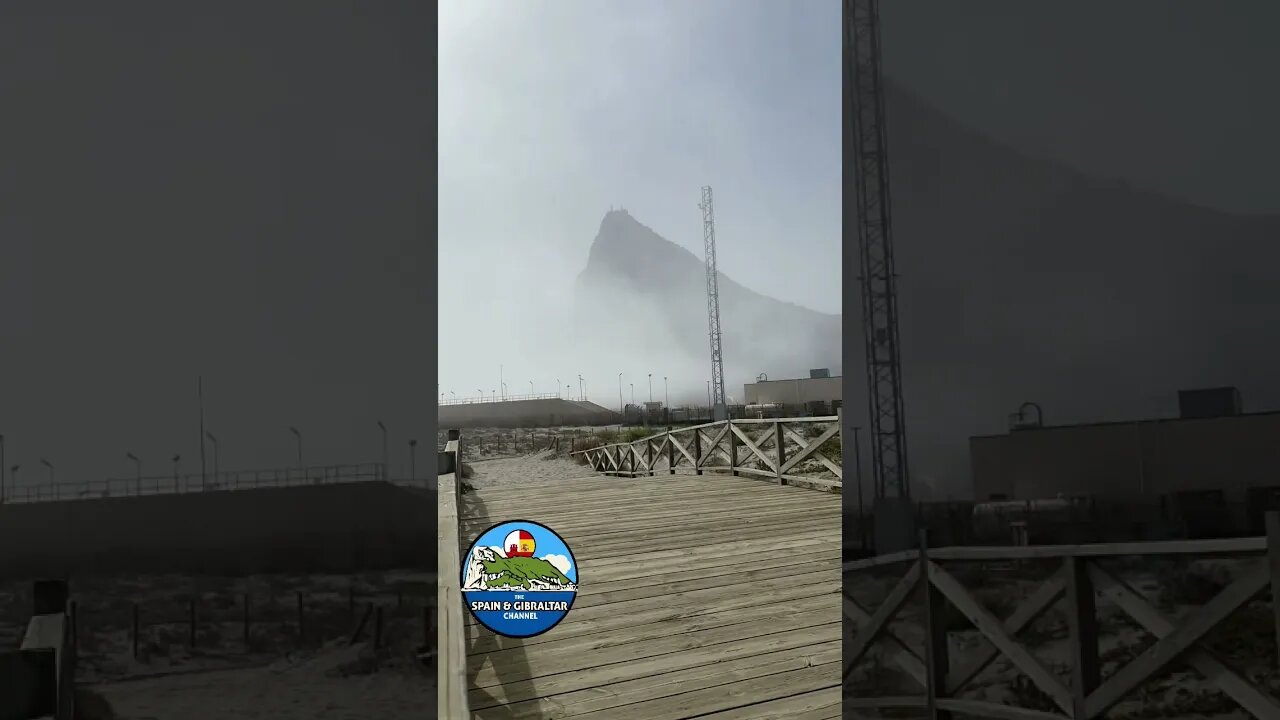 Fog Rolls off The Alborán Sea, Hiding Gibraltar