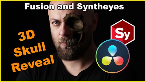 3D Skull Reveal using Resolve Fusion and Syntheyes