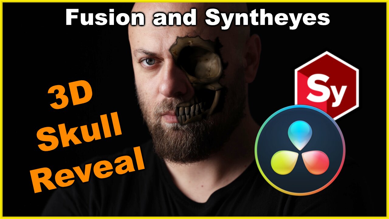 3D Skull Reveal using Resolve Fusion and Syntheyes