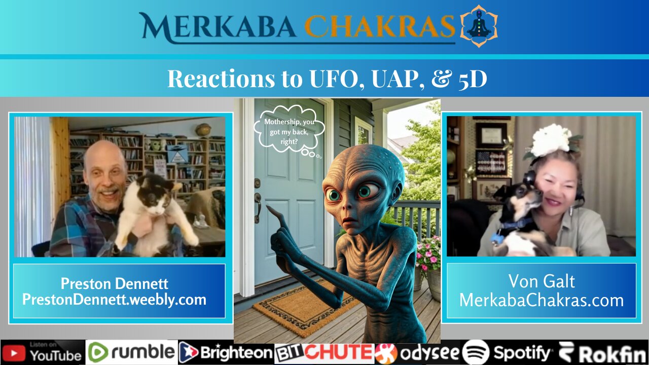 Reactions to UFO, UAP, & 5D w/Preston Dennett: Merkaba Chakras Podcast #116