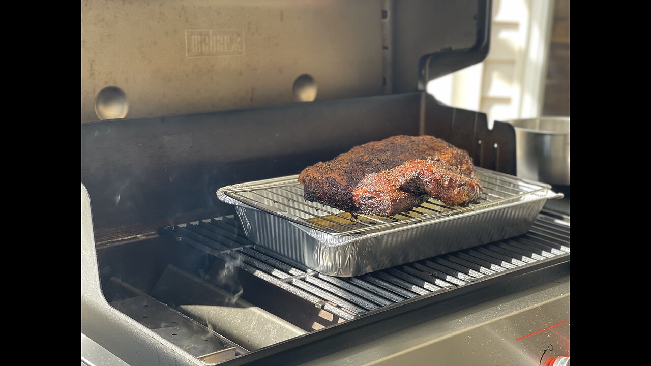 Smoking a brisket (Finished)