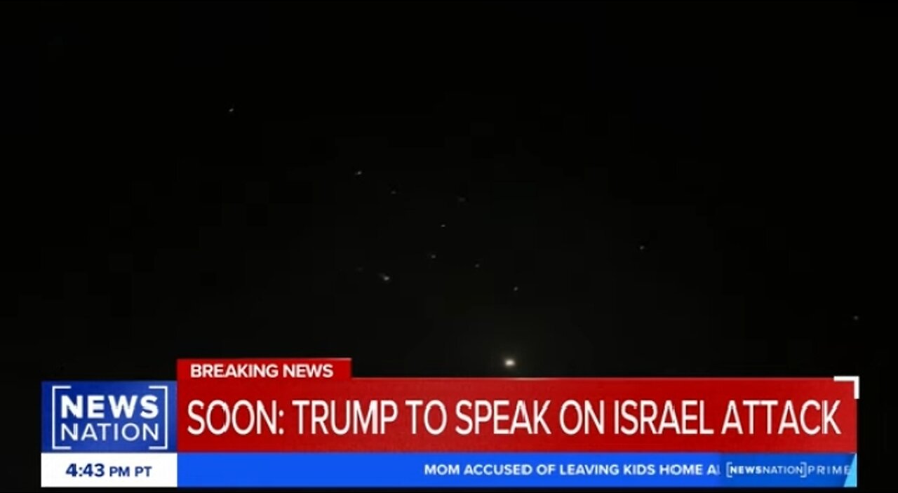 video Iran launcher missiles over Jerusalem NewNation Prime