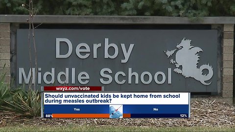 Unvaccinated students excluded from Birmingham middle school with confirmed measles case