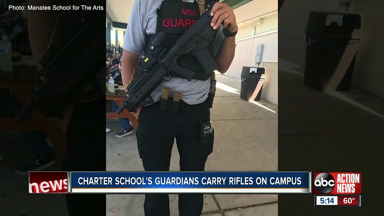 Manatee School for the Arts equips guardians with rifles, body armor