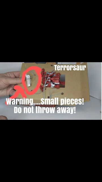 Kingdom Terrorsaur Unboxing - WARNING... SMALL PIECES, DO NOT THROW AWAY! Rodimusbill Short
