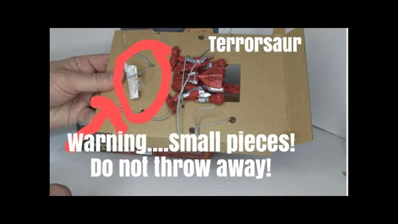 Kingdom Terrorsaur Unboxing - WARNING... SMALL PIECES, DO NOT THROW AWAY! Rodimusbill Short