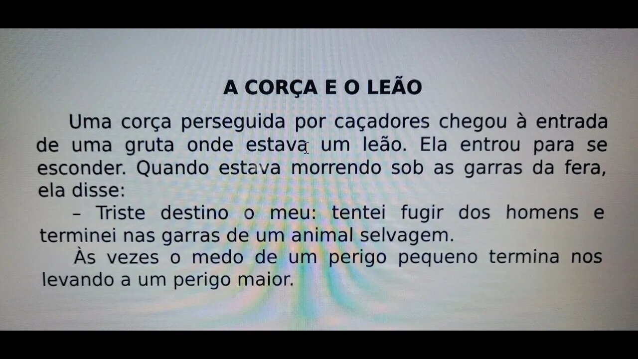 a corça e o leão