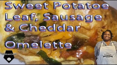 Omelette Recipe with Sweet Potato Leaves