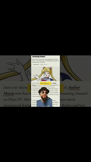 Watch Sailor Moon For FREE! Pluto TV Launches New Channel #shorts