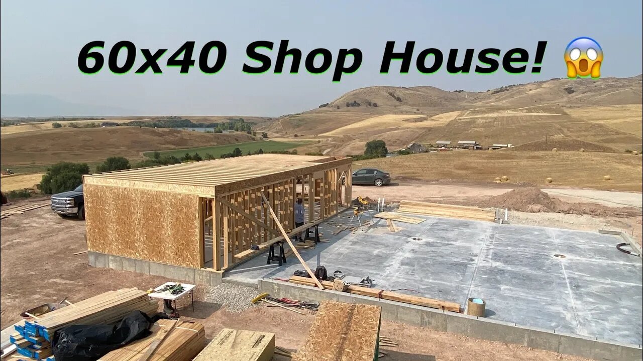 What is it like building a shop house? 60x40 Shop house with a motocross track in the back!