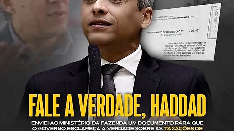 Gustavo Gayer encaminhou um ofício ao Ministro da Fazenda sobre as taxações de produtos importados