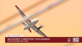 Arizona residents wait as wildfire spreads uncontained