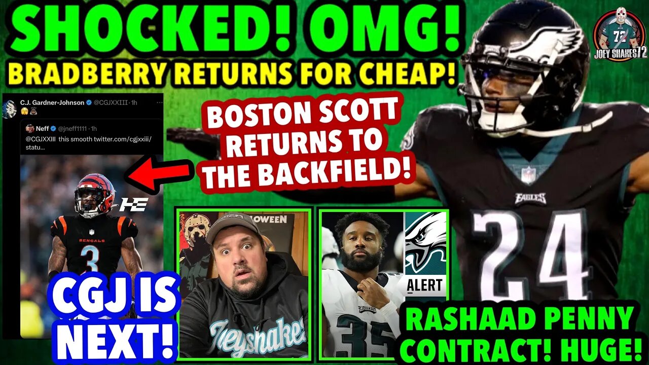 SHOCKED! EAGLES SIGN JAMES BRADBERRY! FOR CHEAP! BOSTON SCOTT SIGNS 1YR DEAL! DRAFT ANOTHER RB! RANT