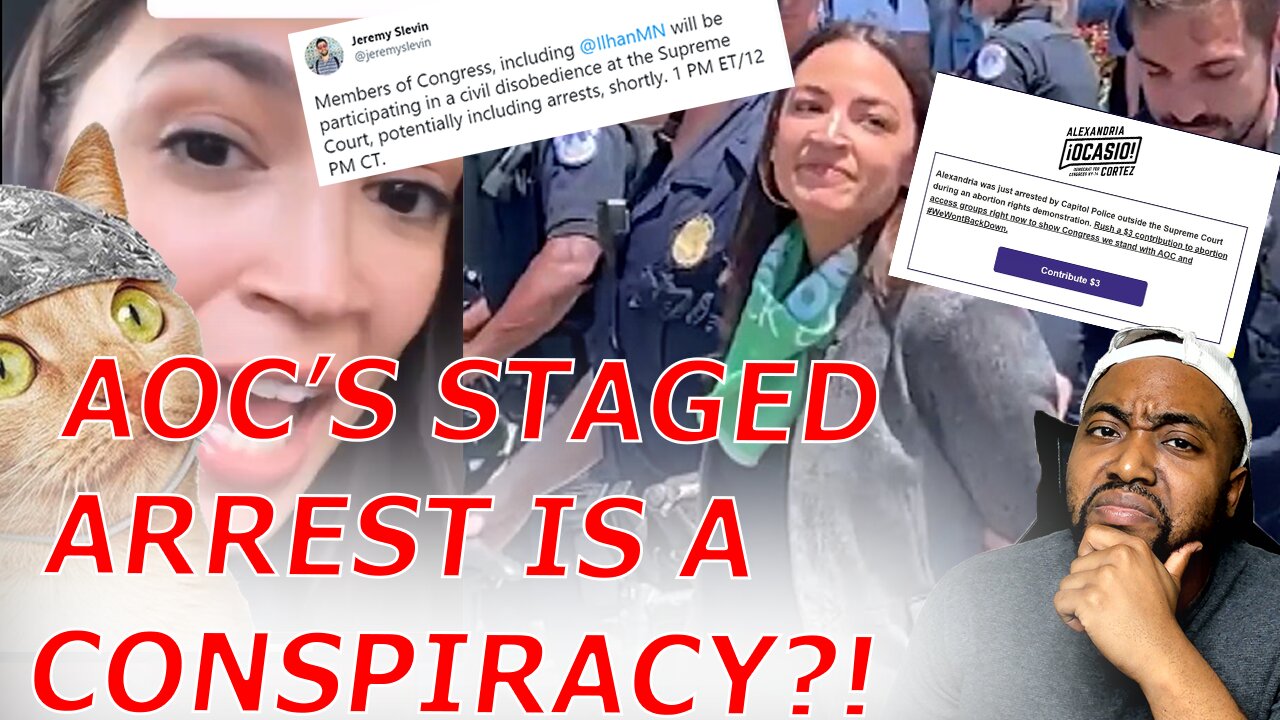 AOC RESPONDS To FAKE STAGED Arrest Backlash By Claiming Republicans Are Conspiracy Theorists