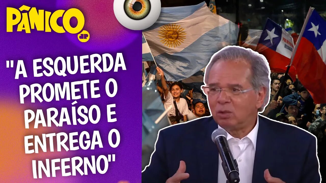 CRISE ECONÔMICA DOS PAÍSES VIZINHOS SE DEVE À INGENUIDADE COM POLÍTICAS DA CAROCHINHA? Guedes opina