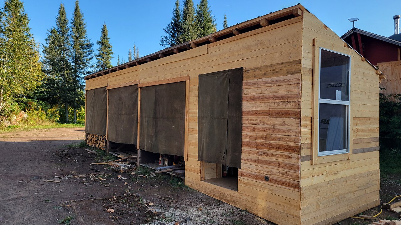 Finished Covering The Woodshed