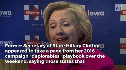 Spoiled: Hillary Leaves US, Trashes 'Backward' States