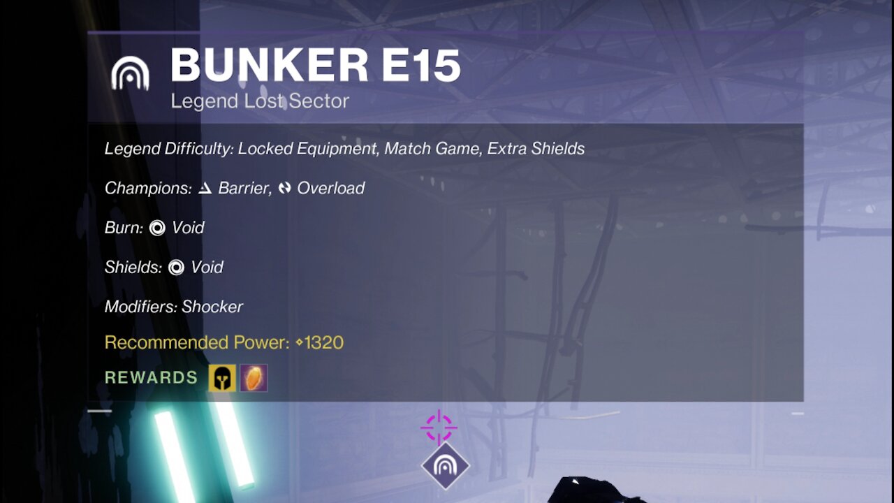Destiny 2 Legend Lost Sector: Bunker E15 9-13-21