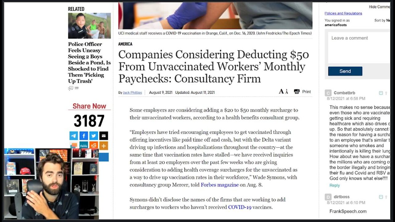 UNVAX-TAX | COs To DEDUCT From Paychecks Of Unjabbed To Pay For Their Own Subjugation