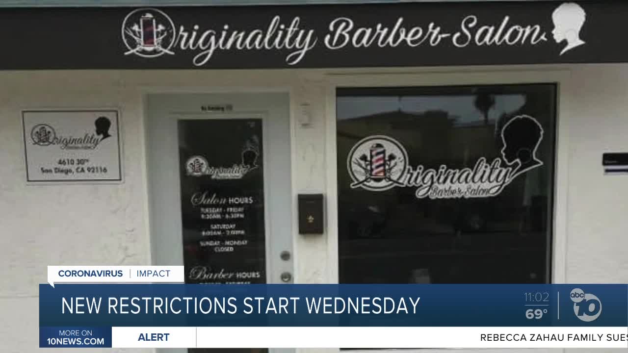 New restrictions start Wednesday