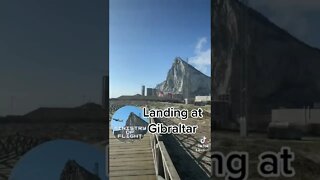 Sunny Landing at Gibraltar Airport #shorts