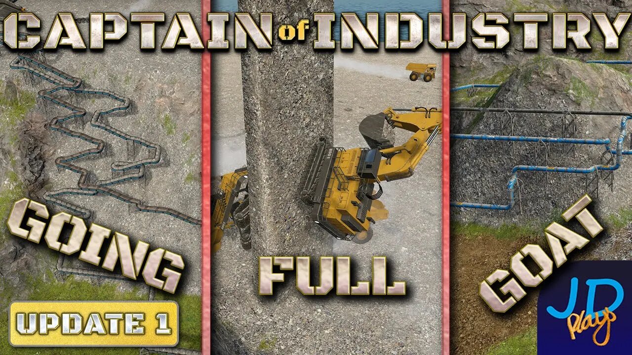 Underground Pipes & Goat Belts 🚛 Ep24 🚜 Captain of Industry Update 1 👷 Lets Play, Walkthrough