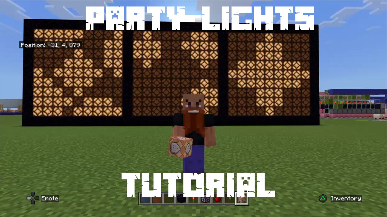 How to build Cool Party Lights in Minecraft - Tutorial- Bedrock Edition 1.20.73