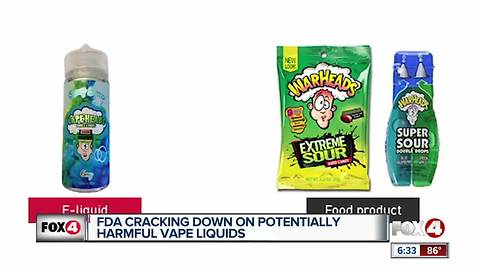 FDA cracks down on e-liquid that looks like candy