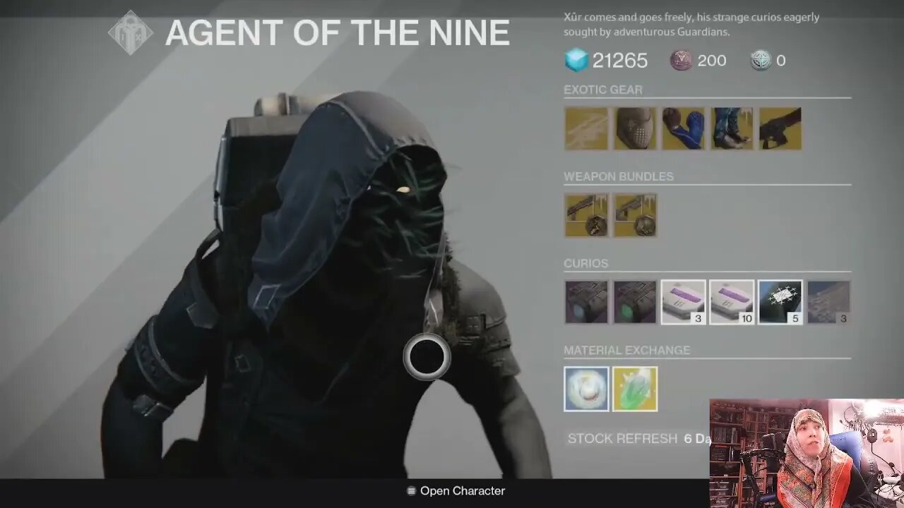 Destiny 1 D1 Great Xur Location July 22, 2022 07/22/2022