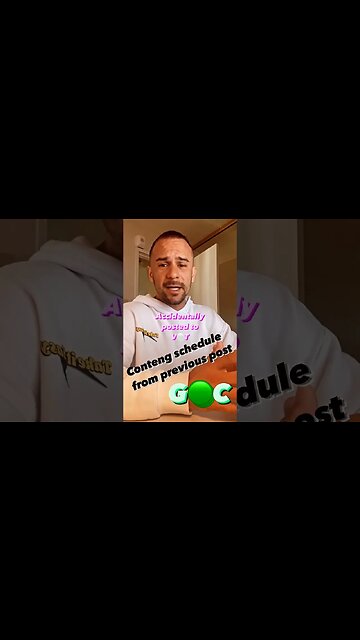 Content Schedule from previous post..