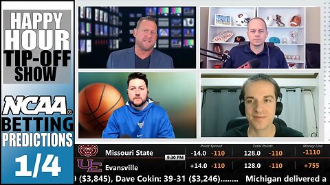 College Basketball Picks, Predictions and Odds | Happy Hour Tip-Off Show for January 4