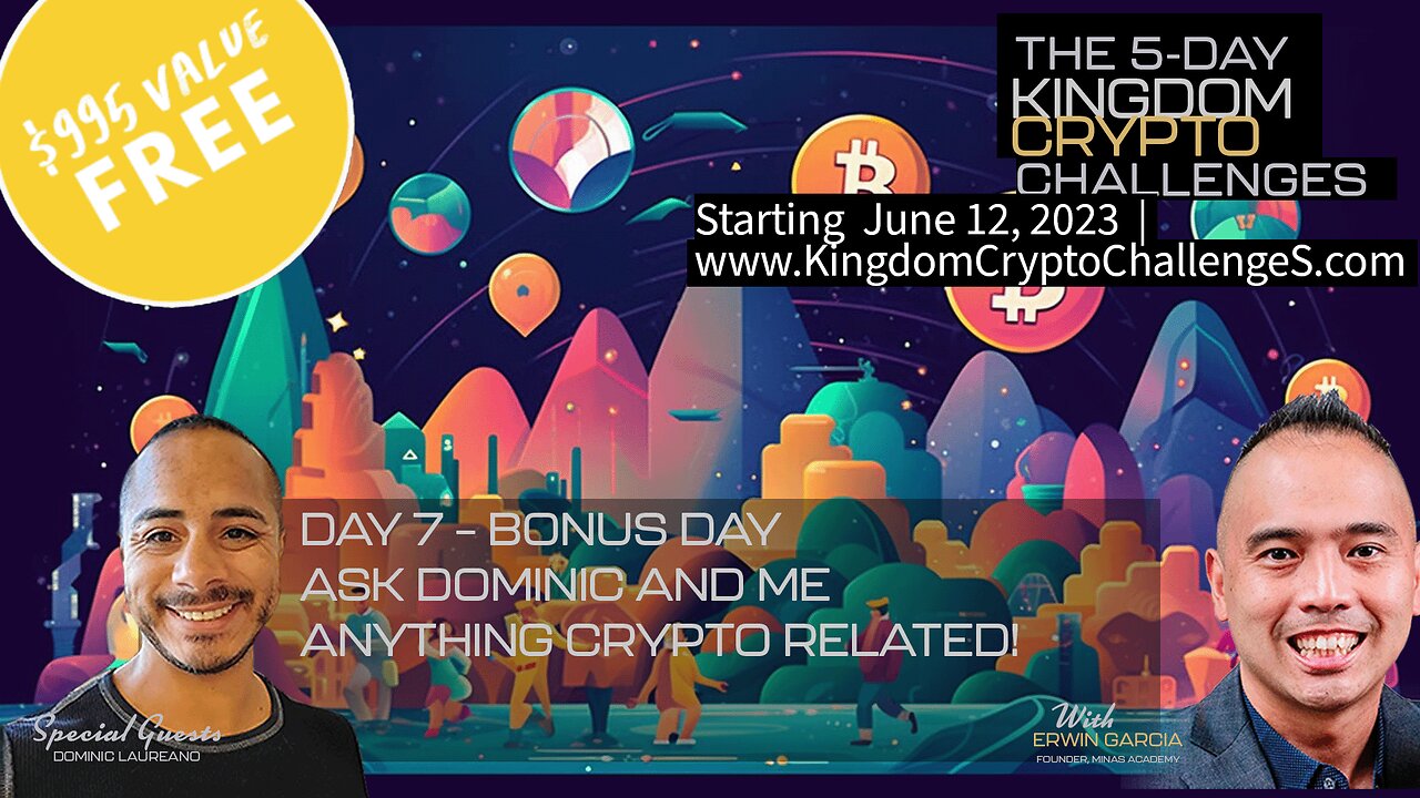 🔥 Bonus Day - LIVE Crypto AMA with Dominic and Erwin Tomorrow! 🔥