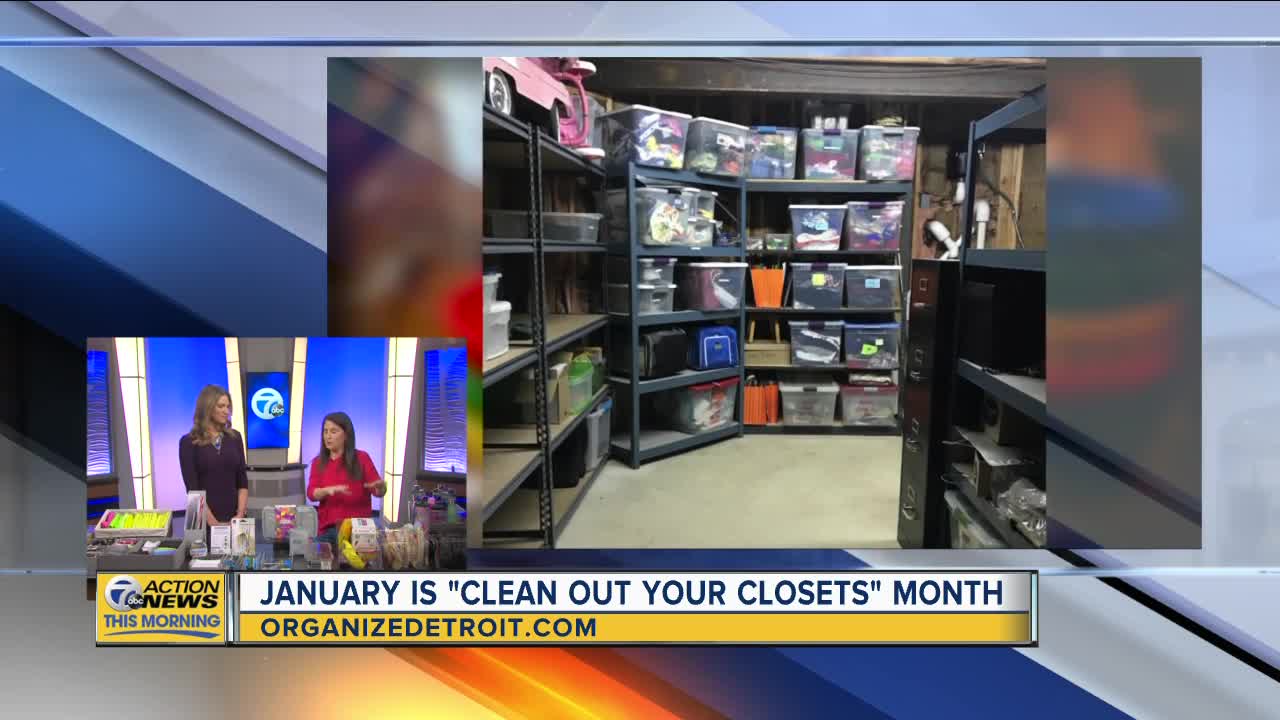 National Clean out your Closets month from Organize Detroit