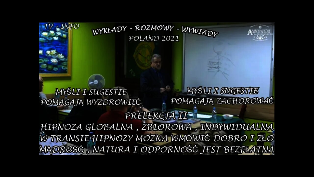 HIPNOZA GLOBALNA, MYŚLI I SUGESTIE POMAGAJĄ, W TRANSIE HIPNOZY MOŻNA WMÓWIĆ DOBRO I ZŁO /2021TV INFO