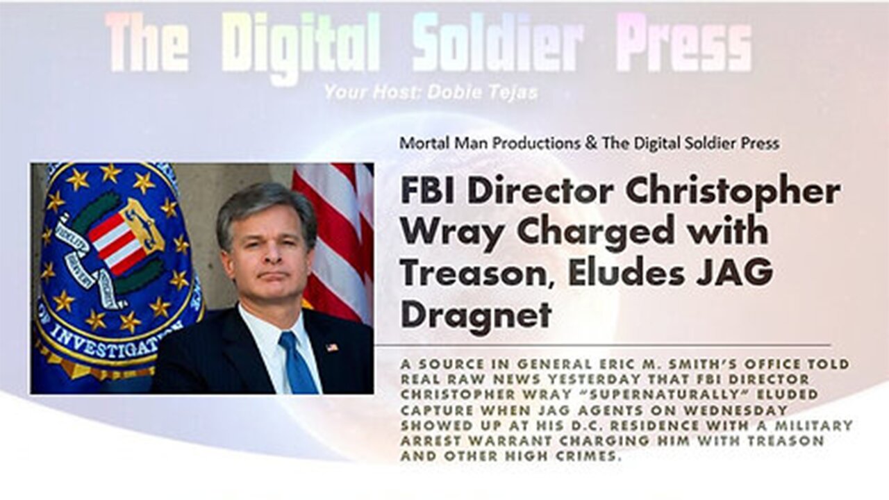 FBI Director Christopher Wray Charged With Treason and Eluded