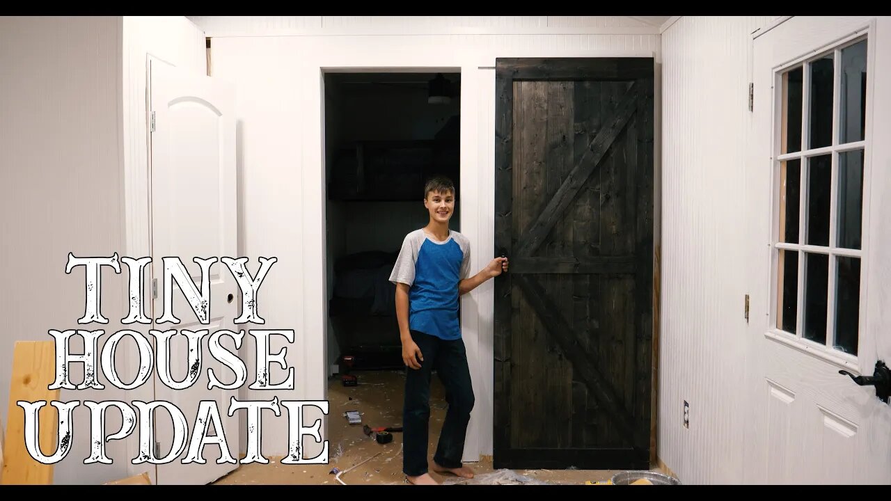 Shed To House Update/Making A Wooden Sliding Door