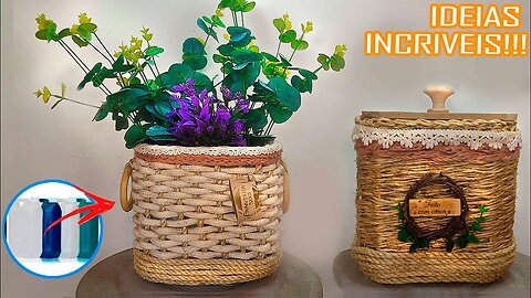 2 Ideias Incríveis com Galões de Amaciantes - [Diy Artesanato]