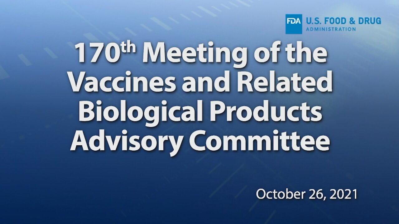 FDA Advisory Cmte. Granted Vaccines for Kids: What The Media Left Out....