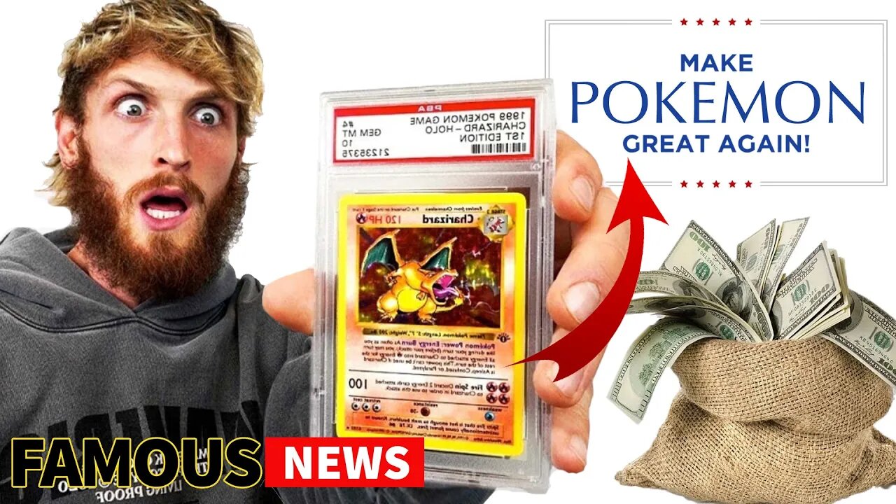 Logan Paul Responsible For Millions Of Dollars Made By Pokemon Trading Card Collectors | Famous News