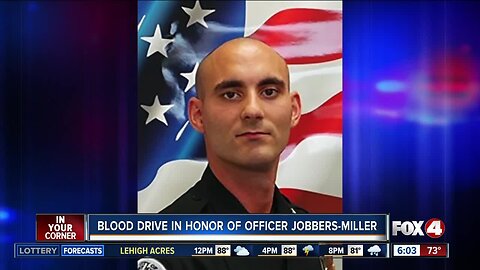 3-day blood drive under way to honor fallen officer Adam Jobbers-Miller