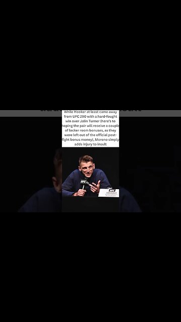 Moreno, hooker Dana White confirms that both fighters suffered broken bones during UFC 290. #shorts