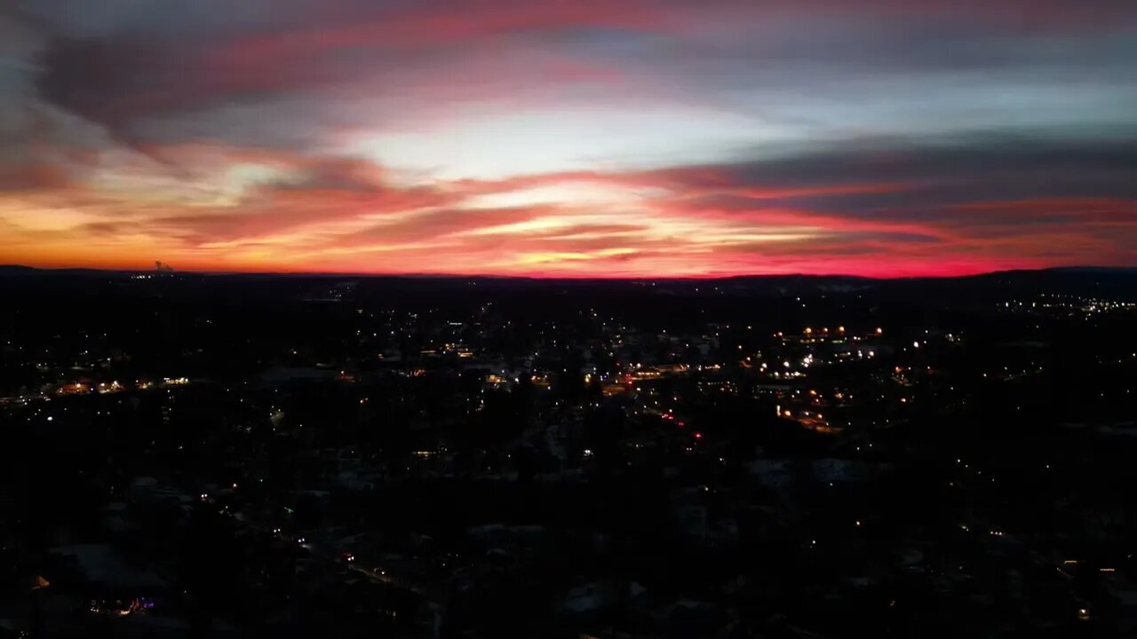 NEPA Sunset December 2022, Northeast PA JAD-Drone