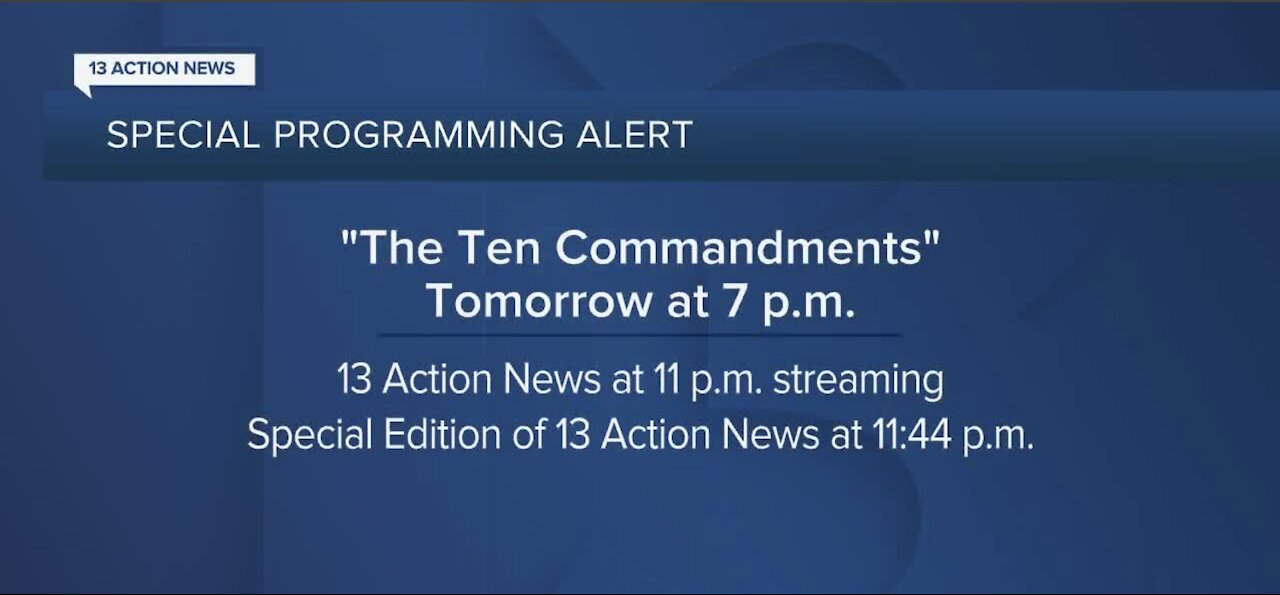 PROGRAMMING NOTE: ABC airing 'The Ten Commandments' this weekend