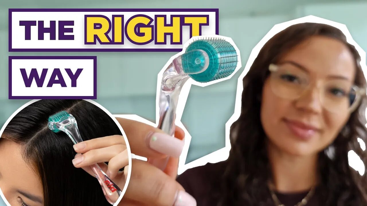The RIGHT technique to use the dermaroller for hair loss!