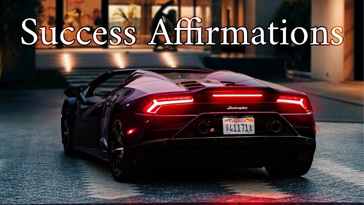 Success Affirmations With Visuals & 'I AM' Affirmations - Meditation For Success