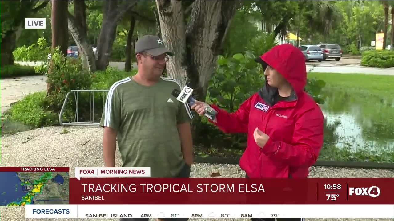 Heavy rains and flooding on Sanibel keeps visitors indoors