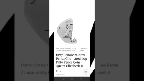 #1977 #fiftypence #circulated #britannia #newpence #50p #investincoins #Hobbies #changecheckercom