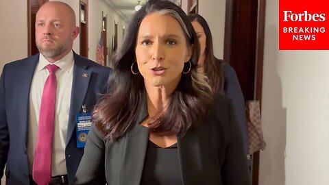 JUST IN: Tulsi Gabbard Questioned By Reporters About Meeting With Senator John Fetterman
