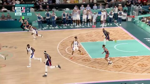 USA defend their gold medal with a win over france in men basketball// Paris Olympic 2024