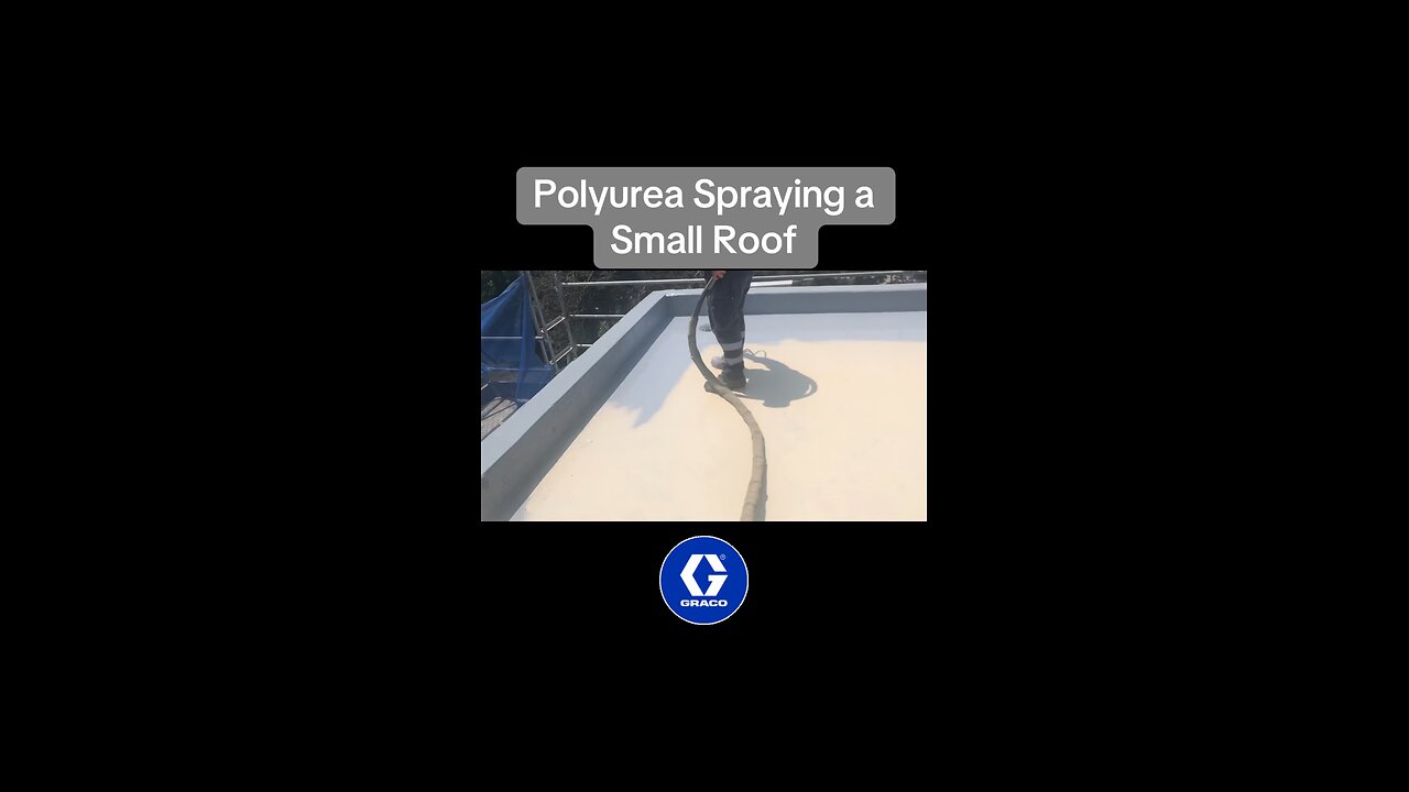 Polyurea Spraying a Small Roof